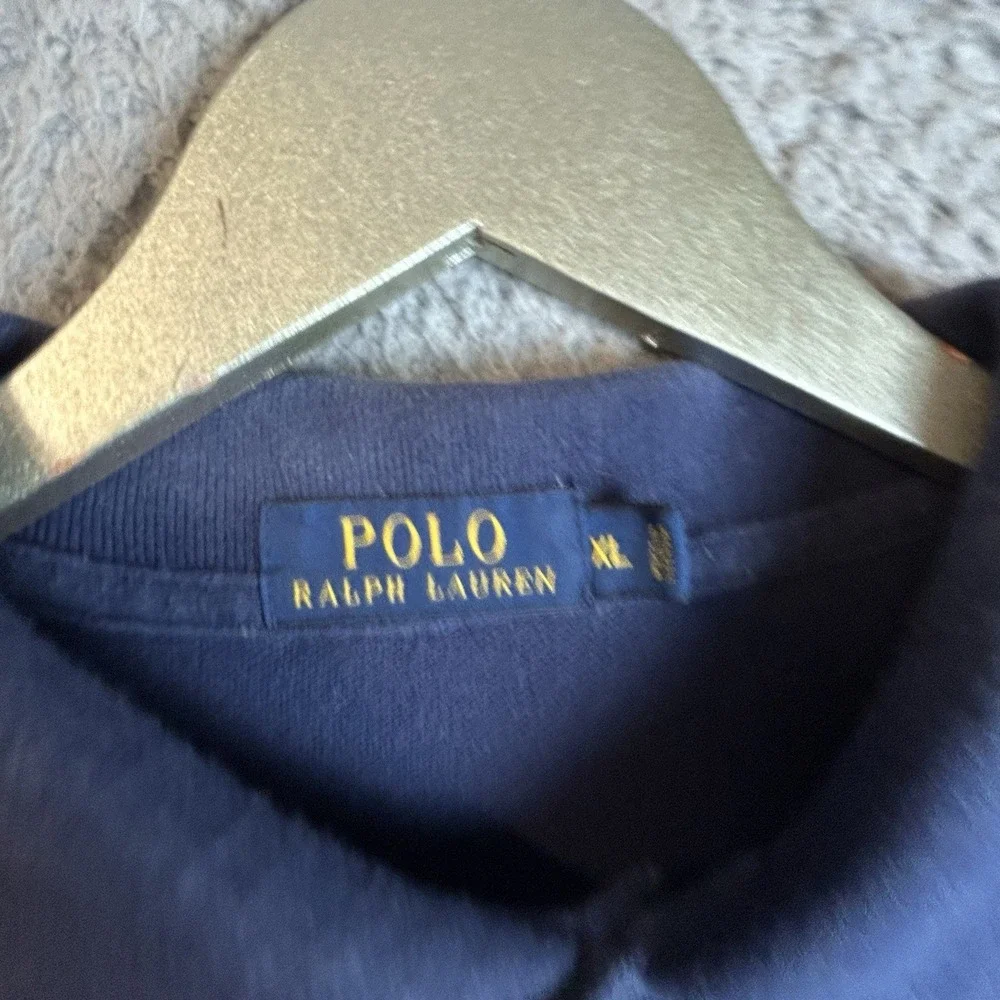 Polo Ralph Lauren Mens Long Sleeve Polo Blue Classic Preppy Size XL Cotton